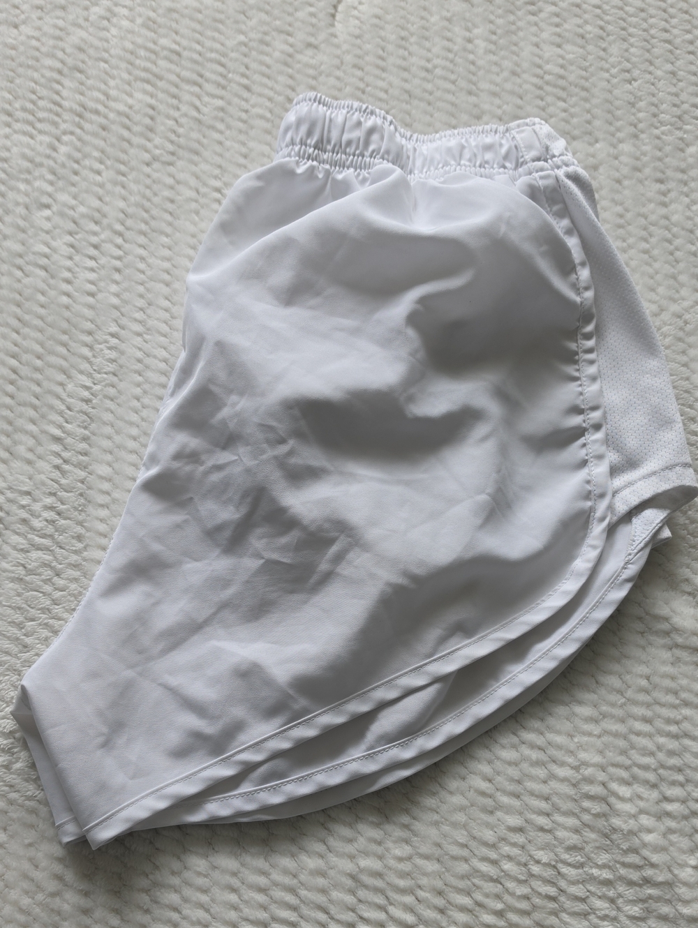 Nike Dri Fit Women’s White Athletic Shorts - Elastic Waist